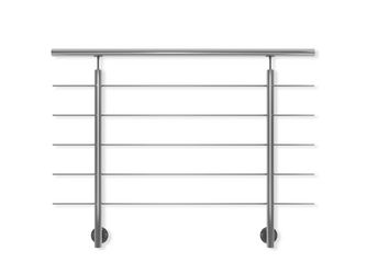 PS 501 Geländer-Set Edelstahl 1,50m, für seitl.Montage