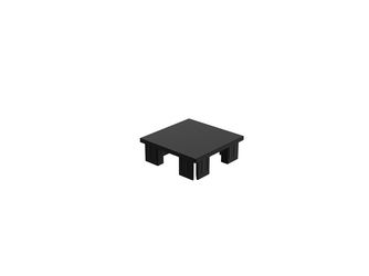 PVC Pfostenkappe RAL9005 für Boston Torpfosten 90x90mm