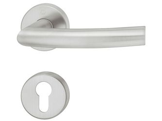 PZ-Garnitur 8 Edelst. matt 190x160x70mm Hoppe Trondheim E1430Z/42KV/42KVS Edelstahl