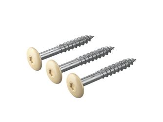 Panel Schrauben für Holzrahmen, ØxL 4,8x38mm Cremeweiß (250 Stück/Paket) Panel Schrauben für Holzrahmen, ØxL 4,8x38mm Cremeweiß (250 Stück/Paket)