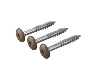 Panel Schrauben für Holzrahmen, ØxL 4,8x38mm Kastanienbraun (250 Stück/Paket) Panel Schrauben für Holzrahmen, ØxL 4,8x38mm Kastanienbraun (250 Stück/Paket)