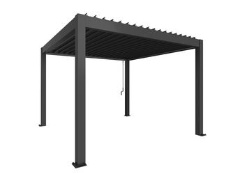 Pergola Gr. 3,5 x 3,5 dunkelgrau- metallic 3675x3675x2550mm
