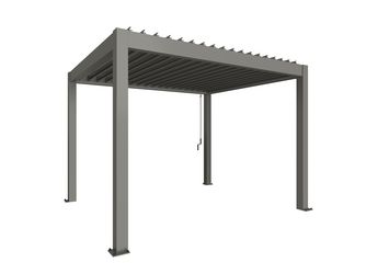 Pergola Gr. 3,5 x 3 quarzgrau- metallic 3675x3120x2550mm