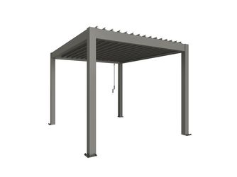 Pergola Gr. 3 x 3,5 quarzgrau- metallic 3120x3675x2550mm