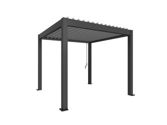 Pergola Gr. 3 x 3 dunkelgrau/silber- metallic 3120x3120x2550mm