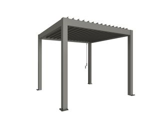 Pergola Gr. 3 x 3 quarzgrau- metallic 3120x3120x2550mm