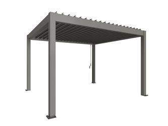Pergola Gr. 4 x 3,5 quarzgrau- metallic 4045x3670x2550mm