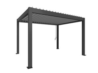 Pergola Gr. 4 x 3 dunkelgrau/silber- metallic 4045x3120x2550mm