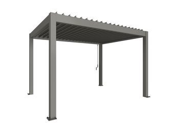 Pergola Gr. 4 x 3 quarzgrau- metallic 4045x3120x2550mm