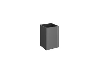 Pflanzbeet Belvedere MAXI Gr. 50 dunkelgrau- metallic 530x530x770mm