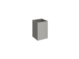Pflanzbeet Belvedere MAXI Gr. 50 quarzgrau- metallic 530x530x770mm