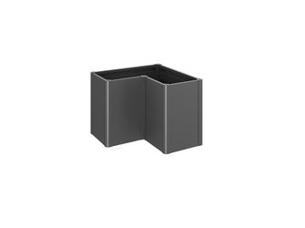 Pflanzbeet Belvedere MAXI Gr. L100 dunkelgrau- metallic 1020x1020x770mm