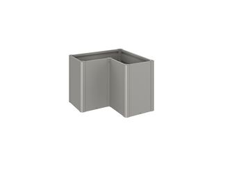 Pflanzbeet Belvedere MAXI Gr. L100 quarzgrau- metallic 1020x1020x770mm