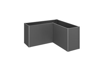 Pflanzbeet Belvedere MAXI Gr. L150 dunkelgrau- metallic 1520x1520x770mm