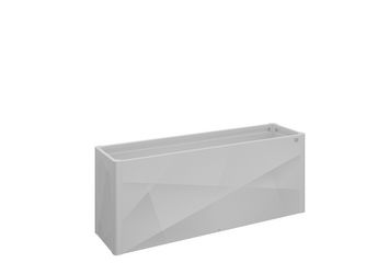 Pflanzbeet Belvedere MAXI X-Design Gr. 200 silber- metallic 2010x530x770mm