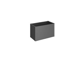 Pflanzbeet Belvedere MIDI Gr. 100 dunkelgrau- metallic 1020x530x610mm