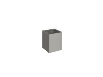 Pflanzbeet Belvedere MIDI Gr. 50 quarzgrau- metallic 530x530x610mm