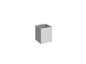 Pflanzbeet Belvedere MIDI Gr. 50 silber- metallic 530x530x610mm