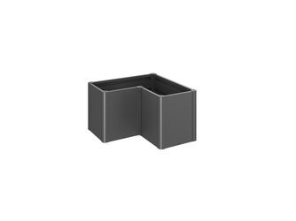 Pflanzbeet Belvedere MIDI Gr. L100 dunkelgrau- metallic 1020x1020x610mm