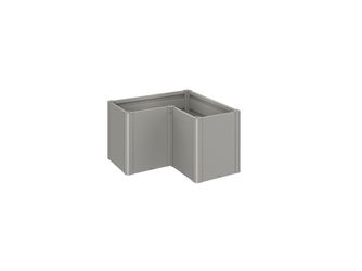 Pflanzbeet Belvedere MIDI Gr. L100 quarzgrau- metallic 1020x1020x610mm