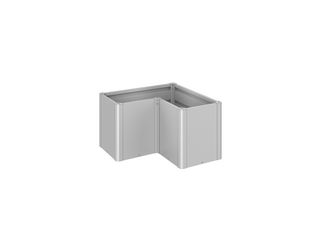 Pflanzbeet Belvedere MIDI Gr. L100 silber- metallic 1020x1020x610mm