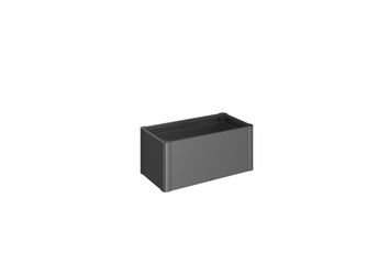 Pflanzbeet Belvedere MINI Gr. 100 dunkelgrau- metallic 1020x530x450mm