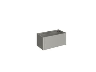 Pflanzbeet Belvedere MINI Gr. 100 quarzgrau- metallic 1020x530x450mm