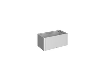 Pflanzbeet Belvedere MINI Gr. 100 silber- metallic 1020x530x450mm