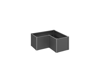 Pflanzbeet Belvedere MINI Gr. L100 dunkelgrau- metallic 1020x1020x450mm