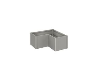 Pflanzbeet Belvedere MINI Gr. L100 quarzgrau- metallic 1020x1020x450mm
