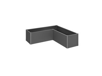 Pflanzbeet Belvedere MINI Gr. L150 dunkelgrau- metallic 1520x1520x450mm