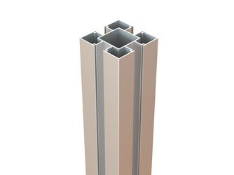 Aluminiumpfosten Typ B eloxiert