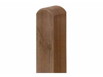 Pfosten, Kopf gerundet, braun Kiefer