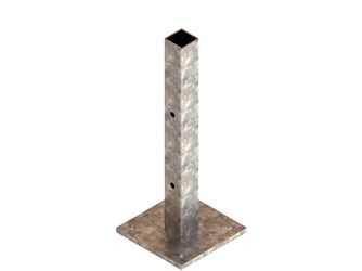 Pfostenanker Alu-Pfosten, Aufschrauben Zum Aufschrauben, feuerverzinkt