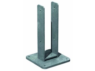 Pfostenanker, H-Form, bes. schwer 115mm zum Aufdübeln verzinkt Pfostenanker, H-Form, bes. schwer 115mm zum Aufdübeln verzinkt