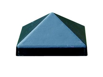 Pfostenkappe 91x91mm Alu, schwarz beschichtet