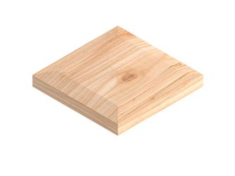 Pfostenkappe Lärche Natur 14x14cm mit Schrauben