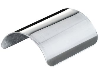 Pfostenkappe, für abgerundete Holzpfosten, Edelstahl, LxB 93x110mm Pfostenkappe, für abgerundete Holzpfosten, Edelstahl, LxB 93x110mm