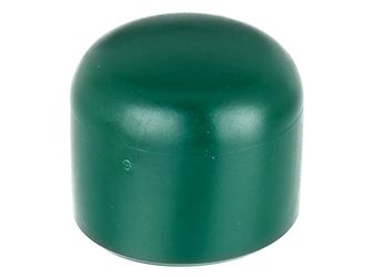 Pfostenkappe für runde Metallpfosten, Kst., grün, für Pfosten Ø34mm, VE20St. Pfostenkappe für runde Metallpfosten, Kst., grün, für Pfosten Ø34mm, VE20St.