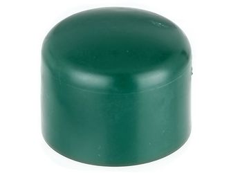Pfostenkappe für runde Metallpfosten, Kst., grün, für Pfosten Ø38mm, VE20St. Pfostenkappe für runde Metallpfosten, Kst., grün, für Pfosten Ø38mm, VE20St.