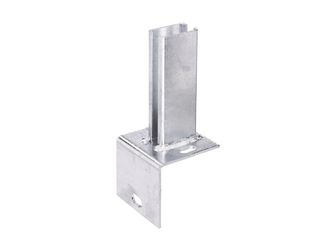 Pfostenträger f. Zaunpf. Doppelstab-Gittermatten /L-Steine, fvz, z. Aufschr. f. 60x40mm Pfostenträger f. Zaunpf. Doppelstab-Gittermatten /L-Steine, fvz, z. Aufschr. f. 60x40mm