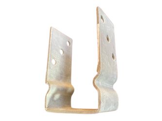 Pfostenträger zum Aufdübeln mit Wulst feuerverzinkt, Materialstärke 4mm, 150x60x71mm