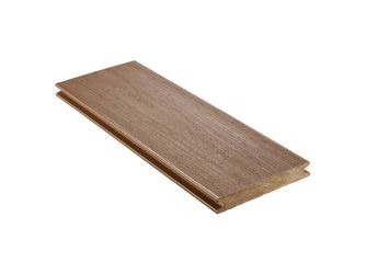 Terrassendiele WPC massiv Kalifornische Eiche einseitig Holzstruktur, längsseitige Nut, PIAZZA MONDO - 21 x 140 mm