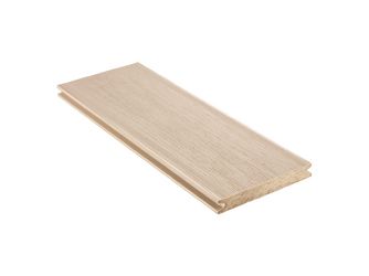 Terrassendiele WPC massiv Nordische Esche einseitig Holzstruktur, längsseitige Nut, Piazza Prima - 19 x 140 mm