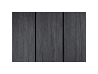 Terrassendiele WPC massiv Ebenholz einseitig Holzstruktur, längsseitige Nut, Piazza Pro - 25 x 140 mm