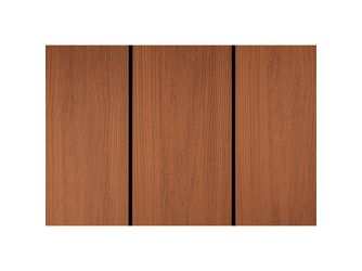 Terrassendiele WPC massiv Königsulme einseitig Holzstruktur, längsseitige Nut, Piazza Pro - 25 x 140 mm