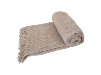 Plaid Diamond braun 125 x 150 cm Plaid Diamond braun 125 x 150 cm