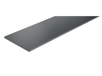Plank Fassadenbekleidung Glatt 3600x180x8mm Metallgrau, 84 Stück/Palette