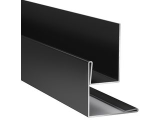 Plank Fensterlaibungs- und Außeneckprofil Schwarz, 3000mm