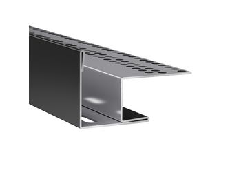 Plank Fenstersturzprofil Schwarz, 3000mm